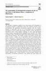 Research paper thumbnail of The sustainability of developmental programs by the U.S. and China in Sub-Saharan Africa: a comparison of effectiveness