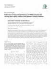 Research paper thumbnail of Robustness of Operational Matrices of Differentiation for Solving State-Space Analysis and Optimal Control Problems