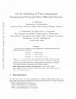 Research paper thumbnail of On the Oscillation of Three Dimensional Katugampola Fractional Delay Differential Systems