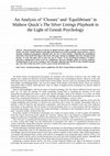 Research paper thumbnail of An Analysis of ‘Closure’ and ‘Equilibrium’ in Mathew Quick’s The Silver Linings Playbook in the Light of Gestalt Psychology