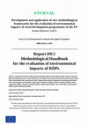 Research paper thumbnail of Methodological Handbook for the evaluation of environmental impacts of RDPs