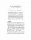 Research paper thumbnail of Leveraging relational technology for data-centric dynamic systems