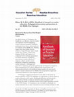 Research paper thumbnail of Review of Handbook of research on teacher education in the Middle East