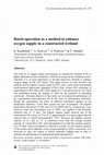 Research paper thumbnail of Batch-operation as a method to enhance oxygen supply in a constructed wetland