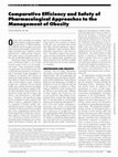 Research paper thumbnail of Comparative Efficiency and Safety of Pharmacological Approaches to the Management of Obesity