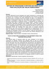 Research paper thumbnail of Estudo De Tenacidade À Fratura De Cinco Aços Para Aplicação Em Trilho Ferroviário