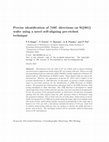 Research paper thumbnail of Precise identification of <1 0 0> directions on Si{0 0 1} wafer using a novel self-aligning pre-etched technique