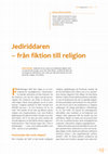 Research paper thumbnail of 2012 Jediriddaren - från fiktion till religion