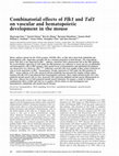 Research paper thumbnail of Combinatorial effects of<i>Flk1</i>and<i>Tal1</i>on vascular and hematopoietic development in the mouse