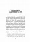 Research paper thumbnail of Prémices de la dangerosité. Les "hommes dangereux" aux Assises avant la Défense sociale (1860-1880)