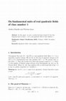 Research paper thumbnail of On fundamental units of real quadratic fields of class number 1