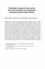 Research paper thumbnail of Thresholds of riparian forest use by terrestrial mammals in a fragmented Amazonian deforestation frontier