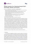 Research paper thumbnail of Quality Nutrition Care: Measuring Hospital Staff’s Knowledge, Attitudes, and Practices