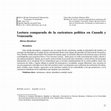 Research paper thumbnail of Lectura comparada de la caricatura política en Canadá y Venezuela