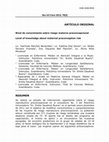 Research paper thumbnail of Nivel de conocimiento sobre riesgo materno preconcepcional