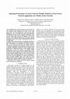 Research paper thumbnail of Analyzing performance of ad hoc network mobility models in a peer-to-peer network application over mobile ad hoc network