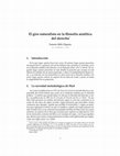 Research paper thumbnail of El giro naturalista en la filosofía analítica del derecho