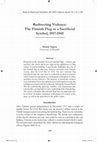 Research paper thumbnail of Redirecting Violence: The Finnish Flag As a Sacrificial Symbol, 1917-1945