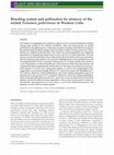 Research paper thumbnail of Breeding system and pollination by mimicry of the orchid Tolumnia guibertiana in Western Cuba