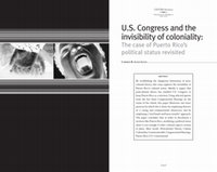 Research paper thumbnail of US Congress and the Invisibility of Coloniality: The Case of Puerto Rico's Political Status Revisited