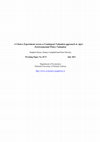 Research paper thumbnail of A choice experiment versus a contingent valuation approach to agri-environmental policy valuation