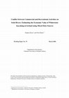 Research paper thumbnail of Conflict between Commercial and Recreational Activities on Irish Rivers: Estimating the Economic Value of Whitewater Kayaking in Ireland using Mixed Data Sources