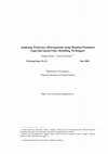 Research paper thumbnail of Analysing Preference Heterogeneith using Random Parameter Logit and Latent Class Modelling Techniques