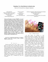 Research paper thumbnail of MagiSign: User Identification/Authentication Based on 3D Around Device Magnetic Signatures