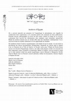 Research paper thumbnail of Tableau épistolaire. Les échanges d'Eugène Dévaud avec la communauté égyptologique