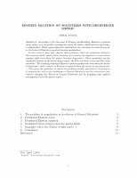 Research paper thumbnail of Einstein Equation on Spacetimes with Degenerate Metric