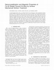 Research paper thumbnail of Nanocrystallization and magnetic properties of Fe-30 weight percent Ni alloy by surface mechanical attrition treatment