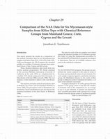 Research paper thumbnail of Comparison of the NAA Data for Six Mycenaean-style Samples from Kilise Tepe with Chemical Reference Groups from Mainland Greece, Crete, Cyprus and the Levant