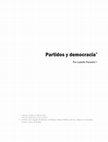 Research paper thumbnail of Partidos y democracia