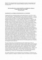 Research paper thumbnail of Bassetti, B. (2011) The grammatical and conceptual gender of animals in second language users. In V. J. Cook and B. Bassetti (eds.) Language and Bilingual Cognition (pp. 357-384). Oxford, UK: Psychology Press.