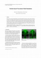 Research paper thumbnail of Particle-Based Viscoelastic Fluid Simulation