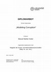 Research paper thumbnail of Modeling corruption