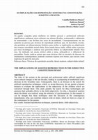 Research paper thumbnail of AS IMPLICAÇÕES DA REPRODUÇÃO ASSISTIDA NA CONSTITUIÇÃO SUBJETIVA INFANTIL