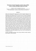 Research paper thumbnail of Detection of ancient Egyptian remains using satellite remote sensing and digital image processing