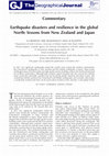 Research paper thumbnail of Earthquake disasters and resilience in the global North: lessons from New Zealand and Japan