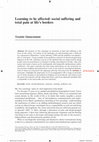 Research paper thumbnail of Learning to be affected: social suffering and total pain at life’s borders - proofs_ Sociological Review_2012