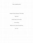 Research paper thumbnail of Earthquake Emergency Preparedness- Policy Making 