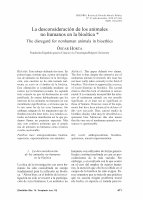 Research paper thumbnail of La desconsideración de los animales no humanos en la bioética