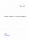 Research paper thumbnail of Diversity and Loyalty in Tocqueville and Durkheim. (Student essay)