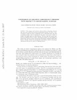 Research paper thumbnail of Comparison of relative cohomology theories with respect to semidualizing modules