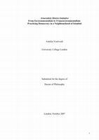 Research paper thumbnail of Arnavutköy District Initiative. From Environmentalism to Transenvironmentalism: Practicing Democracy in a Neighbourhood of Istanbul 