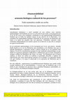 Research paper thumbnail of ¿Sustentabilidad o armonía biológico-cultural de los procesos? Todo sustantivo oculta un verbo.