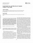 Research paper thumbnail of Social Media New and Old in the Al-’Arakeeb Conflict: A Case Study