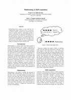 Research paper thumbnail of Multitasking as skill acquisition