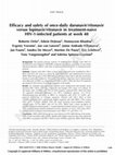 Research paper thumbnail of Efficacy and safety of darunavir/ritonavir versus lopinavir/ritonavir in ARV treatment-naive HIV-1-infected patients at week 48: ARTEMIS