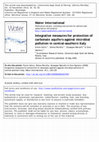 Research paper thumbnail of Integrative measures for protection of carbonate aquifers against microbial pollution in Central-Southern Italy. 